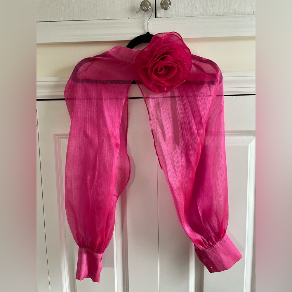 Maeve by Anthropologie pink shrug bolero